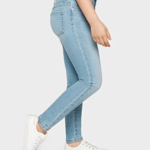 The Children's Place Skinny Jeans Size 12 Girls Blue Denim Stretch Waistband - Picture 2 of 8
